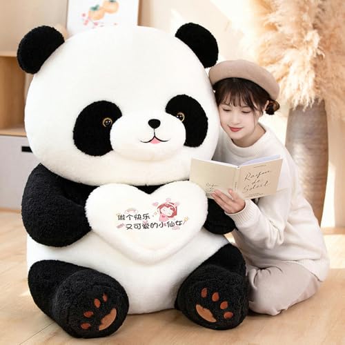 GudiWH Cartoon Panda Puppe, Tier Panda Plüschtier weiches Kissen für Kinder Geburtstagsgeschenk 65cm 5 von GudiWH