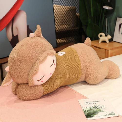 GudiWH Cartoon süßes Schaf weiches Kissen, Plüschtier Tier Puppe Schaf Puppe Mädchen Geburtstagsgeschenk 100cm 4 von GudiWH