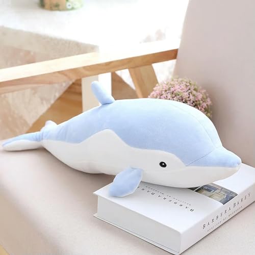 GudiWH Delfin Kissen Puppe Plüschtier Delfin Puppe Plüsch Tier Fisch Delfin Kindergeschenk 50cm 2 von GudiWH