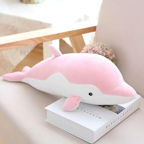 GudiWH Delfin Kissen Puppe Plüschtier Delfin Puppe Plüsch Tier Fisch Kinder Weihnachten Geburtstagsgeschenk 70cm 1 von GudiWH