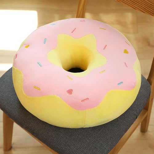 GudiWH Donut Plüsch Kissen Spielzeug Plüsch weiches kreatives Kissen für Kinder Weihnachten Geburtstagsgeschenk 38cm 2 von GudiWH