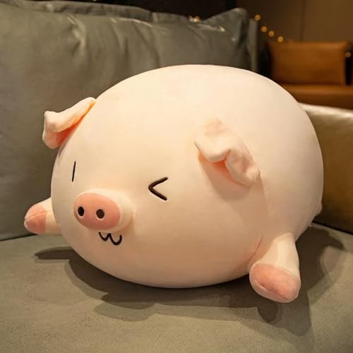 GudiWH Flauschiges Schwein Plüschtier Schwein Kissen Cartoon Kinder Geburtstagsgeschenk 75cm 2 von GudiWH