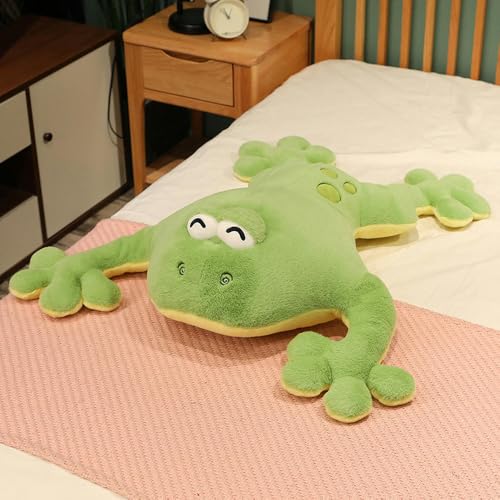 GudiWH Frosch weiches Kissen Cartoon Tier Plüschtier Kinder Geburtstagsgeschenk Dekoration 100cm 1 von GudiWH