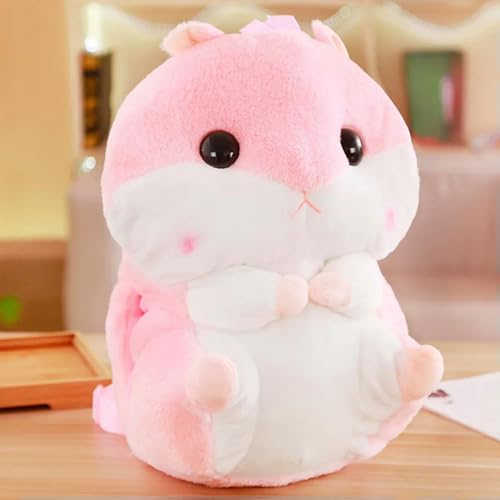 GudiWH Hamster Plüsch Rucksack süß Plüsch Hamster Kinder Plüsch Spielzeug Junge Schule Tasche Geschenk für Freundin Geburtstag 40cm 2 von GudiWH