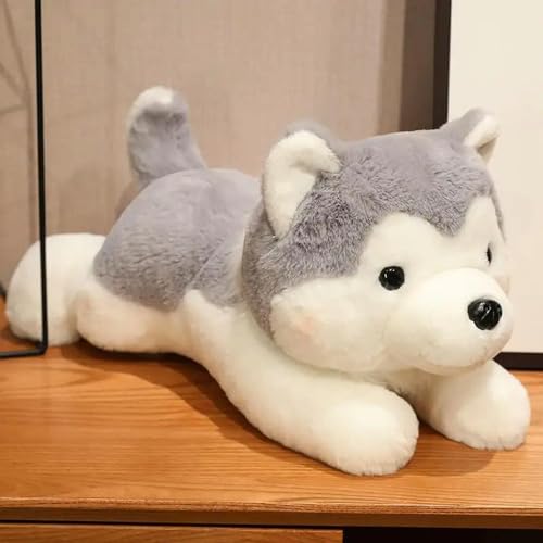 GudiWH Husky Cartoon Hund Plüschtier Niedliche Flauschige Welpe Puppe Schönes Tier Soft Hug Kissen Kinder Geburtstagsgeschenke 30cm 2 von GudiWH