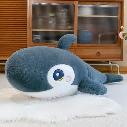 GudiWH Kawaii Riesen Plüsch Spielzeug Plüsch Sägezahn Hai Plüsch Puppen Kissen Hai Spielzeug Kinder dekorieren Geschenke Geburtstag 120cm 1 von GudiWH