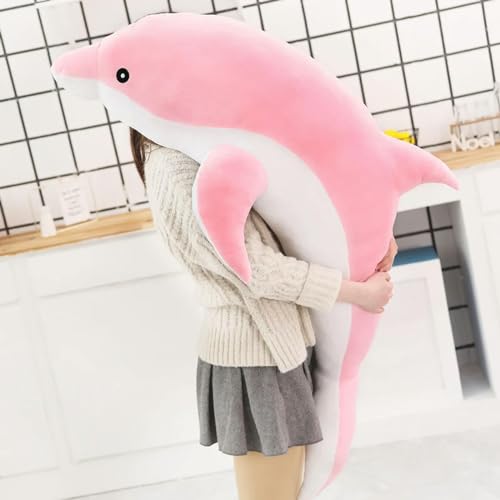 GudiWH Kawaii Soft Dolphin Plüsch Spielzeug Puppe Tier Kissen Kreatives Kinderspielzeug Mädchen 70cm 3 von GudiWH