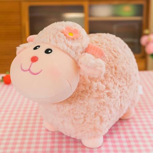 GudiWH Kawaii Wolle Spielzeug Tiere lamm Cartoon Schaf Puppe weiche Umarmung Kissen Kinder mädchen Geburtstagsgeschenke 52cm 2 von GudiWH