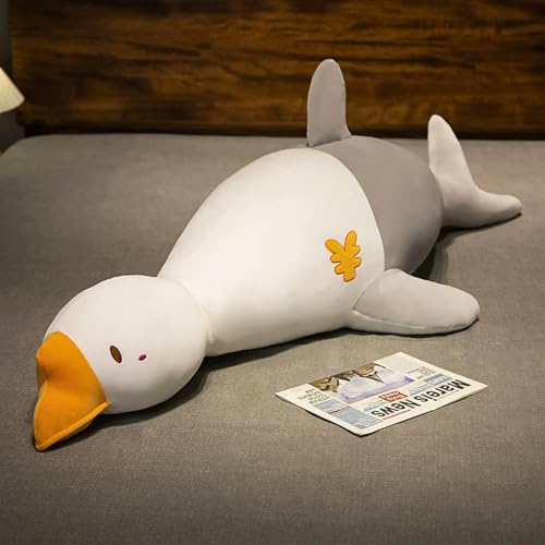 GudiWH Kawaii weiches Tier Fisch Gans Plüsch Puppe Kissen kreatives Schlafsofa Dekoration Kissen niedlich Sub Mädchen Geburtstagsgeschenk 120cm 1 von GudiWH