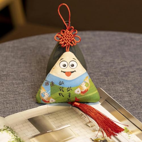 GudiWH Kreatives Drachenboot Festival Zongzi weiches Kissen Plüschtier Puppe Anhänger Mädchen Geburtstagsgeschenk 10cm 1 von GudiWH