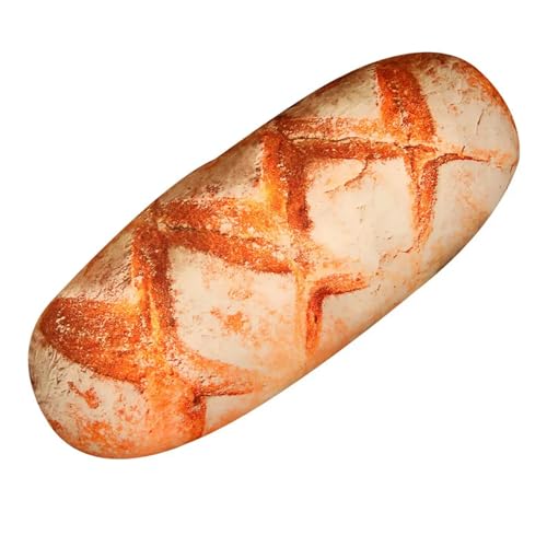 GudiWH Lebensechte Brot Plüsch Kissen Kreative Lebensmittel Plüsch Spielzeug Lustige Wohnkultur Geburtstagsgeschenk 50cm 1 von GudiWH