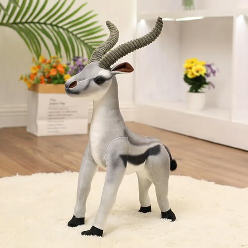 GudiWH Lebensechte Hirsch Antilope Wolle Spielzeug Plüsch Puppe Geburtstag Kinder Kinder Dekoration 40cm 2 von GudiWH