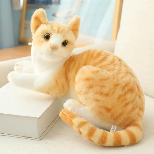 GudiWH Lebensechte Katze Plüsch Spielzeug Echtes Leben Siamkatze Tier Soft Doll Kinder Spielzeug Geburtstagsgeschenk 30cm 5 von GudiWH