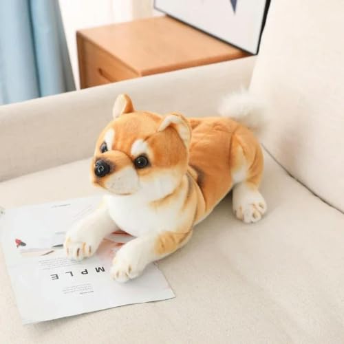 GudiWH Lebensechte Shiba Inu Hund Tier Spielzeug süßer Welpe Flauschige Puppe Geburtstagsgeschenk für Kinder 20cm 3 von GudiWH