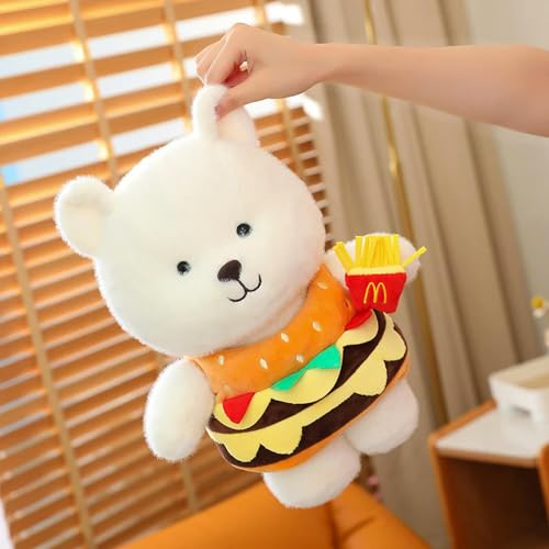 GudiWH Neue Dekoration Bär Puppe Kleidung Hochwertige Kawaii Hamburger Puppe Kinder Geburtstagsgeschenk 30cm 1 von GudiWH