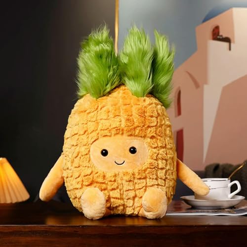 GudiWH Neue Kawaii Obstpflanze Kaktus Cartoon Ananas Plüschtier Plüsch Kissen Puppe Niedliche weiche Kinder Spielzeug Mädchen 25cm 2 von GudiWH