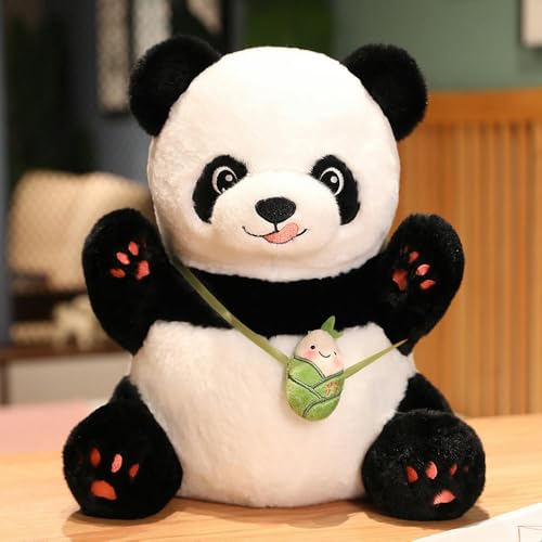 GudiWH Niedliche Panda Puppe Plüsch Spielzeug Tier Panda Puppe Mädchen Tasche Schlüsselanhänger Geburtstagsgeschenk 25cm 3 von GudiWH