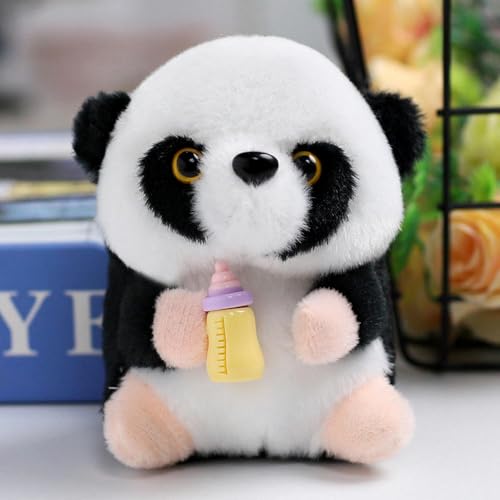 GudiWH Niedliche Panda Puppe Tier Plüschtier weiche Puppe Mädchen Tasche Schlüsselanhänger Geburtstagsgeschenk 9cm 1 von GudiWH