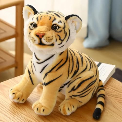 GudiWH Niedliche lebensechte Tiger Plüsch Tiger Plüsch Spielzeug kleine Tiere Kinder Spielzeug Geschenke Jungen Kinder Geburtstagsgeschenke 23cm 2 von GudiWH