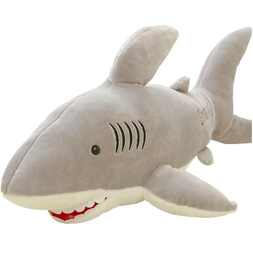 GudiWH Plüsch Hai Spielzeug Tier Hai Puppe Kissen Kinder Geburtstagsgeschenk 55cm 1 von GudiWH