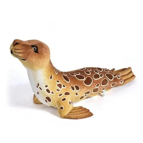 GudiWH Plüschtiere Plüsch Robbe Puppe lebensechte Leopard Hund Tierspielzeug Kinder Spaß Weihnachten Geburtstagsgeschenke 105cm 2 von GudiWH