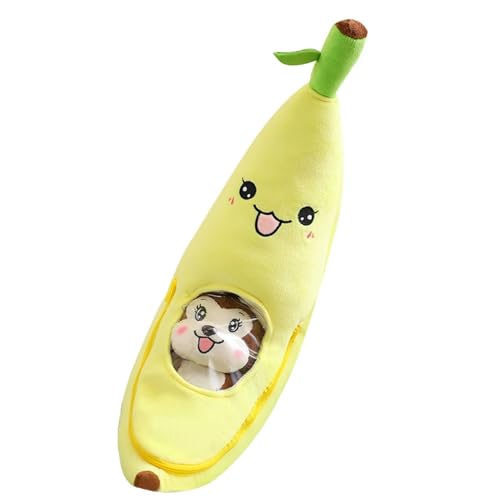 GudiWH Riesen Soft Cartoon Banane AFFE Plüsch Spielzeug Plüsch Obst Kissen Kreatives Mädchen Geburtstag 70cm 1 von GudiWH