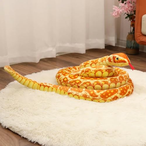 GudiWH Riesenschlange Spielzeug Python Schlange Python Kobra Lange Kissen Kinder Junge Geschenk Wohnkultur Geburtstag 220cm 3 von GudiWH