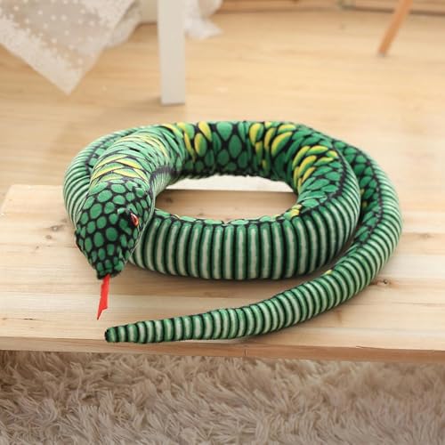 GudiWH Schlangenpuppe weiches Plüschtier Python Puppe Junge Geburtstagsgeschenk Dekoration 280cm 2 von GudiWH