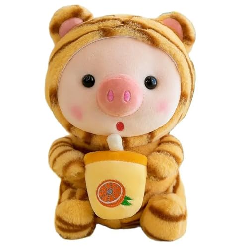 GudiWH Schwein Plüsch Frosch Tiger Hase Schwein Plüsch Spielzeug Mädchen süße Puppe Geburtstagsgeschenk für Kinder 23CM 3 von GudiWH