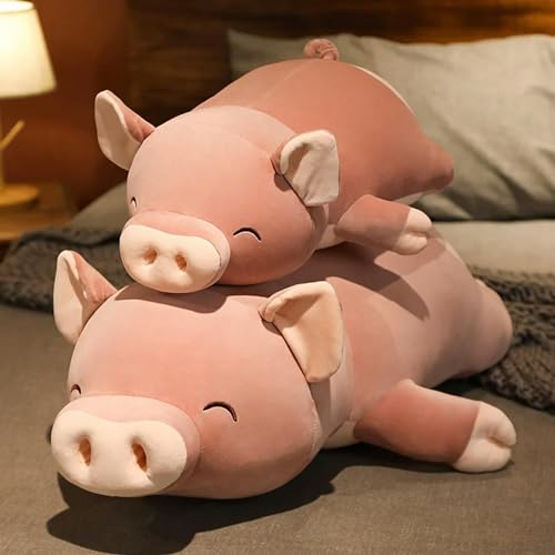 GudiWH Schwein Puppe Plüsch Schwein Spielzeug Tier Plüsch Kinder bequemes Geschenk Geburtstagsgeschenk 100cm 1 von GudiWH