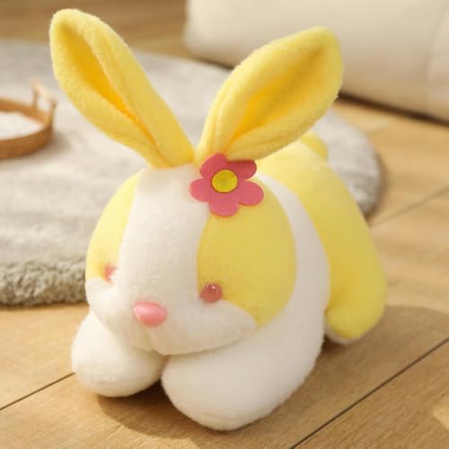 GudiWH Süße Blume Hase Puppe Tier Plüsch Spielzeug Hase Puppe, Mädchen und Geburtstagsgeschenk für Kinder 20cm 3 von GudiWH