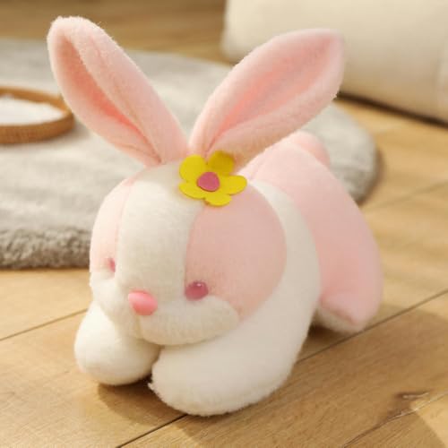 GudiWH Süße Blume Hase Puppe Tier Plüsch Spielzeug Hase Puppe, Mädchen und Geburtstagsgeschenk für Kinder 20cm 4 von GudiWH