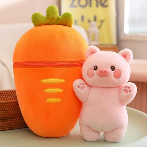 GudiWH Süße Frucht Hase Schwein Plüsch Spielzeug Erdbeere Karotte Kissen Kinder Geburtstagsgeschenk 30cm 4 von GudiWH