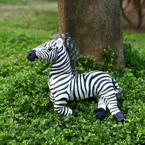 GudiWH Zebra Plüschtiere Tier Pferd Plüschtiere kreative Raumdekoration Kawaii Geschenke Geburtstag 33cm 1 von GudiWH