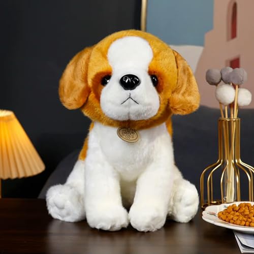 Hund Plüschtier süß Bichon Schnauzer Rottweiler Schäferhund Golden Retriever Welpe Puppe Geburtstag 18cm 1 von GudiWH