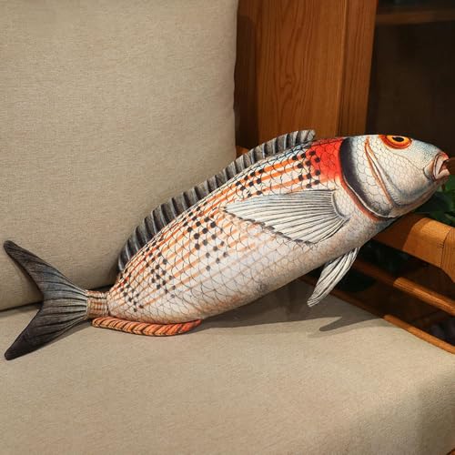 Ozean Fisch Kissen Garn Licht Fisch Tropischer Fisch Karpfen Zackenbarsch Tilapia Plüsch Spielzeug Kinder Geburtstagsgeschenk 50CM E von GudiWH