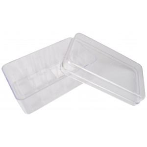 Gütermann Fadenbox Transparent 13,6x7,8x6,2cm für 18 Rollen von Gütermann