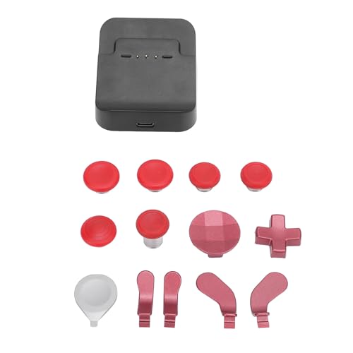 Elite Series 2 Game-Controller-Thumbsticks-Paket, Aufbewahrungskoffer, Ladestation, Paddles, D-Pads Rot mit Magnetischen Höhen, Anpassbare Optionen für Professionelle Gamer von Gugxiom