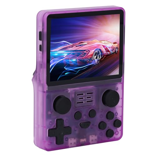 Handheld-Spielekonsole, 3,5-Zoll-Retro-Videospielkonsole mit Doppelten 3D-Joysticks, 3500-mAh-Spielekonsole mit Zurück-Tasten für Mainstream-64-Bit-2D-3D-Spiele (128G) von Gugxiom