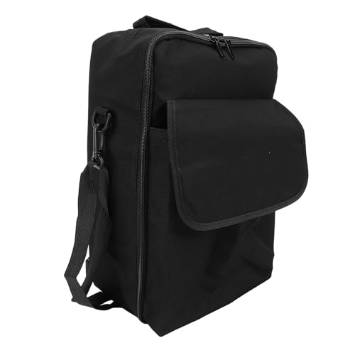 Spielekonsolen-Rucksack, Reisetasche, Tragetasche für Konsole, Zubehörtasche, 15,6-Zoll-Laptop, Headset, Controller, Gaming-Discs, Schwarz von Gugxiom