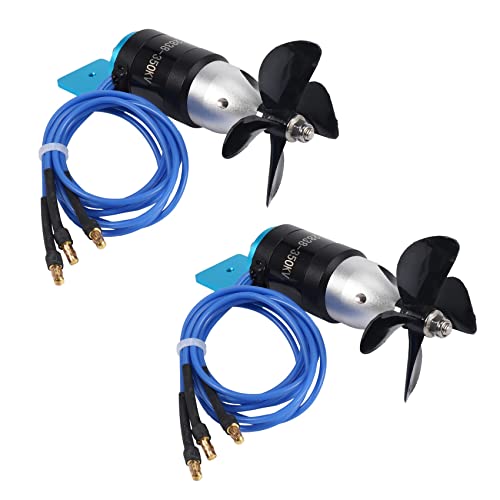 Guihydur 2X IPX8 Wasserdichtes Unterwasser Strahl Ruder 2838 350KV 2,4KG Schub Bürstenloser Motor mit 55mm 60mm Propeller von Guihydur