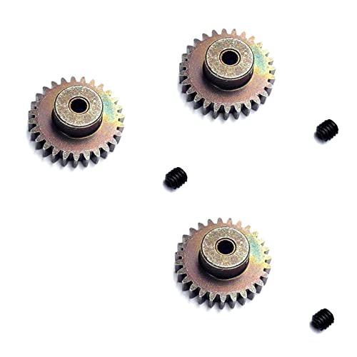 Guihydur 3X 27T Stahl Motor Auto Upgrade Teile für 144001 124019 124018 A959-B A959B A969B RC Auto ErsatzzubehöR von Guihydur