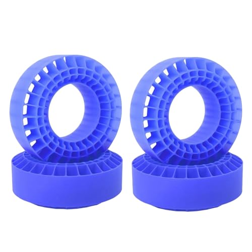 Guihydur 4 Stück Silikongummi-Einsatz, Schaumstoff-Reifen, Passend für 1,9-Radreifen, 108 mm Schaumstoff, Passend für 1/10 RC Crawler-Auto- – Blau von Guihydur