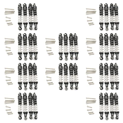 Guihydur 40 Teiliger Metall Stoß Dämpfer für C14 C24 C34 Mn D90 D91 D96 D99 D99S Mn90 Mn99S Rc Auto Upgrade Teile, Schwarz von Guihydur