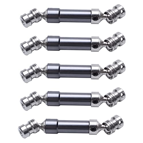 Guihydur 5 Stücke Metall Hinten Mitte Antriebswelle Cvd Getriebewelle für 1:12 12428 12423 Rc Auto Kurze Kurs Wüste Offroad Titanium von Guihydur