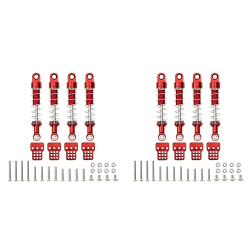 Guihydur 8 StüCk Metall Stoß DäMpfer DäMpfer mit Extender Sitz Halterung für MN D90 MN-90 MN99S C14 C24 RC Auto Upgrade Teile,1 von Guihydur