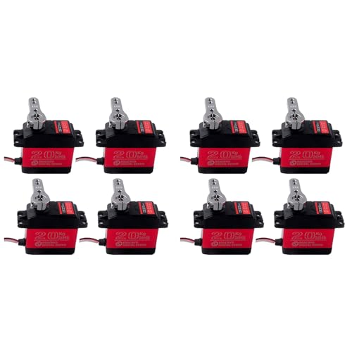 Guihydur 8X DS3218 Servo 20 KG Voll Metall Gear 25 T Servo Arm Digital Servo wasserdichte Mechanische Armaturen Baja Auto RC Autos 270 von Guihydur