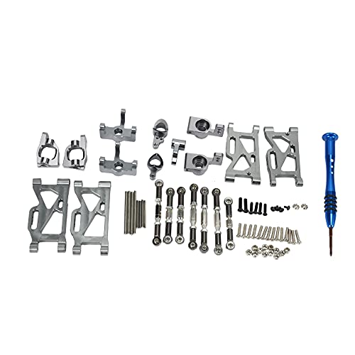 Guihydur für 1:14 144001 RC Auto Upgrade Teile Metall Lenkungs Schwenk Arm Basis C Servo Zug Stange für Rad Nabe, von Guihydur