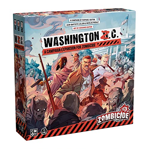 Guillotine Games Zombicide 2. Edition: Washington Z.C. Erweiterung, Brettspiel, ab 14 Jahren, 1 bis 6 Spieler, 60 Minuten Spieldauer., GUGZCD002 von CMON