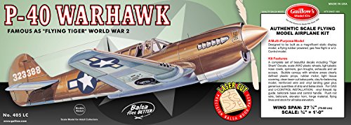 GUILLOW's P-40 Warhawk 405 Powered Balsa Flying Model Kit von Guillow's